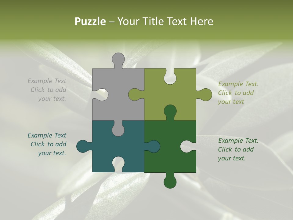 A Close Up Of A Plant With Green Leaves PowerPoint Template