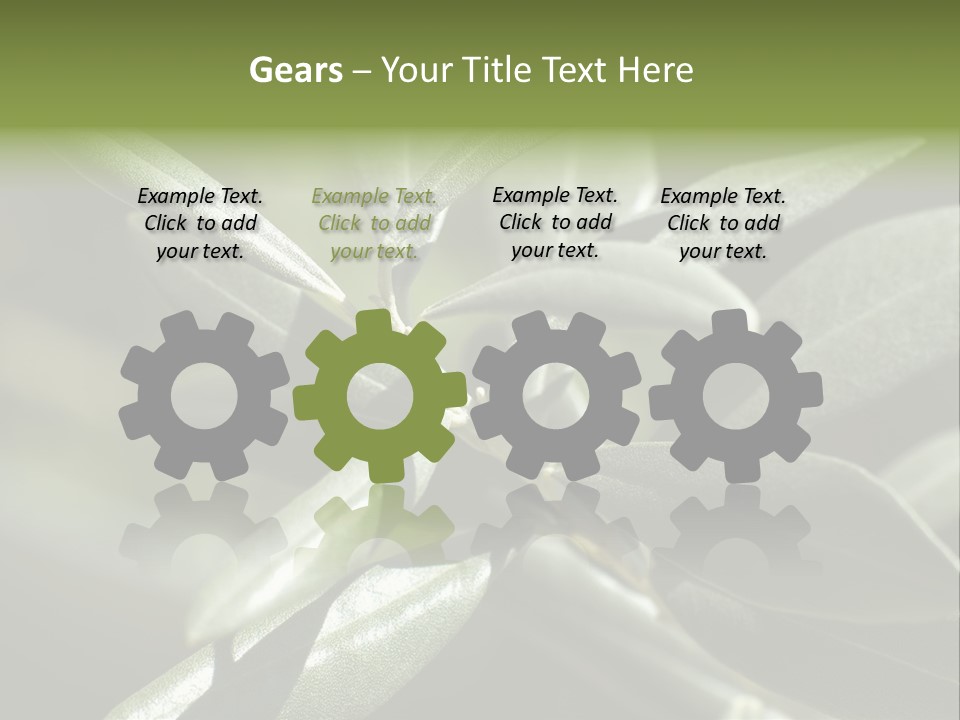 A Close Up Of A Plant With Green Leaves PowerPoint Template