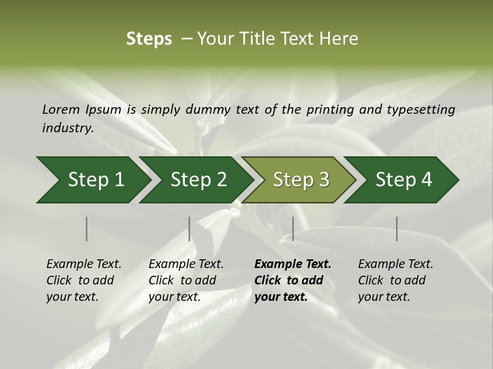 A Close Up Of A Plant With Green Leaves PowerPoint Template