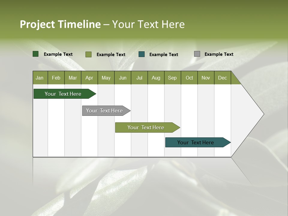 A Close Up Of A Plant With Green Leaves PowerPoint Template