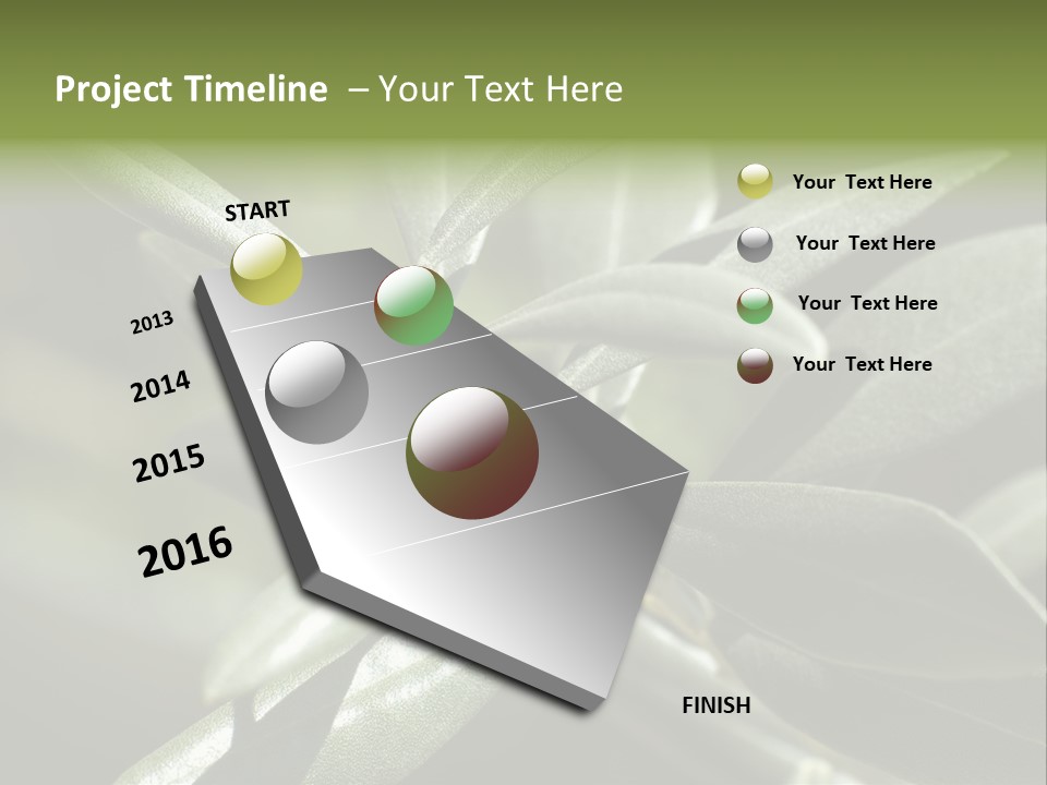 A Close Up Of A Plant With Green Leaves PowerPoint Template