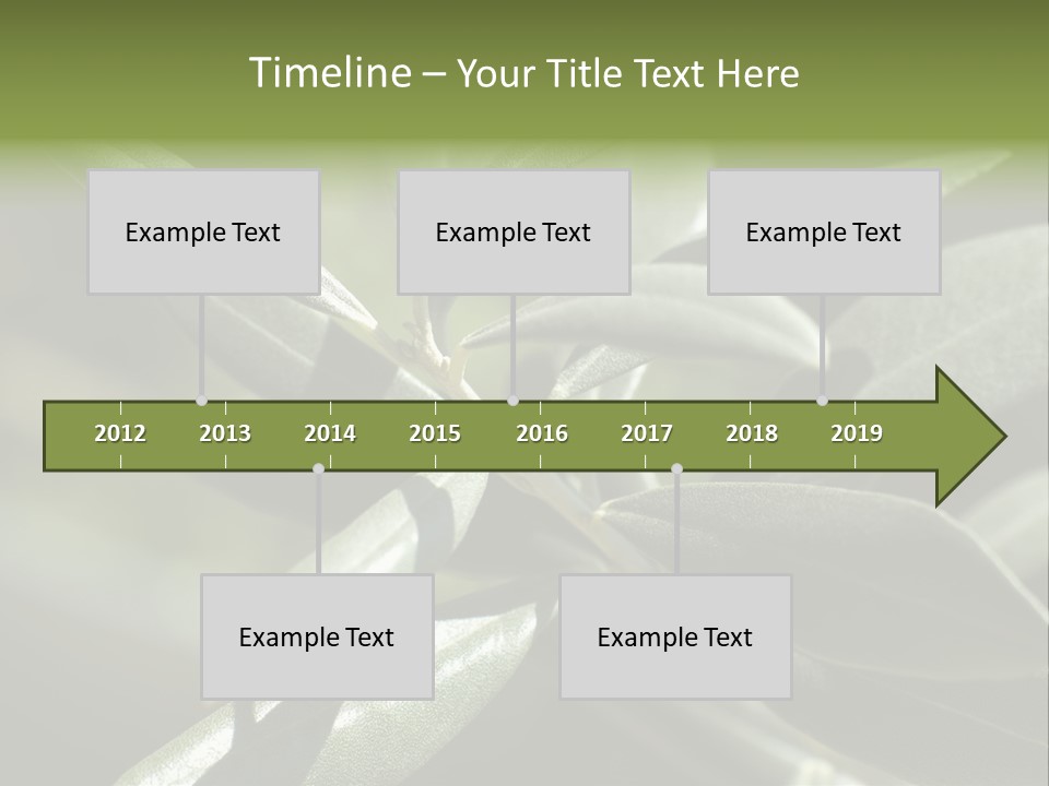 A Close Up Of A Plant With Green Leaves PowerPoint Template