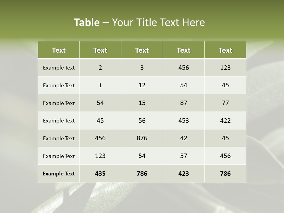 A Close Up Of A Plant With Green Leaves PowerPoint Template