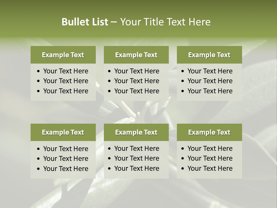 A Close Up Of A Plant With Green Leaves PowerPoint Template