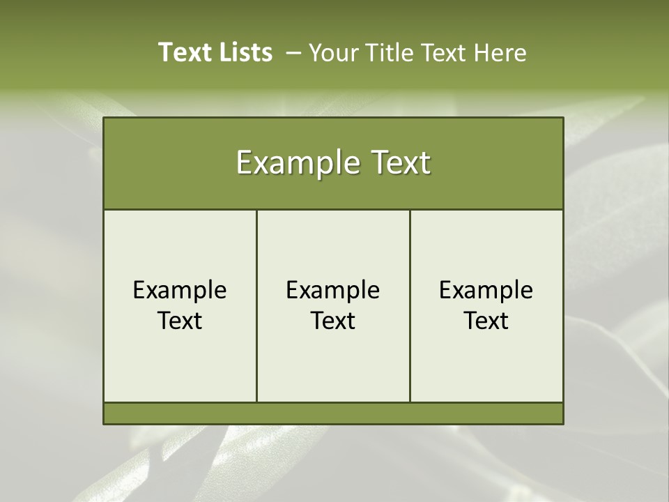 A Close Up Of A Plant With Green Leaves PowerPoint Template