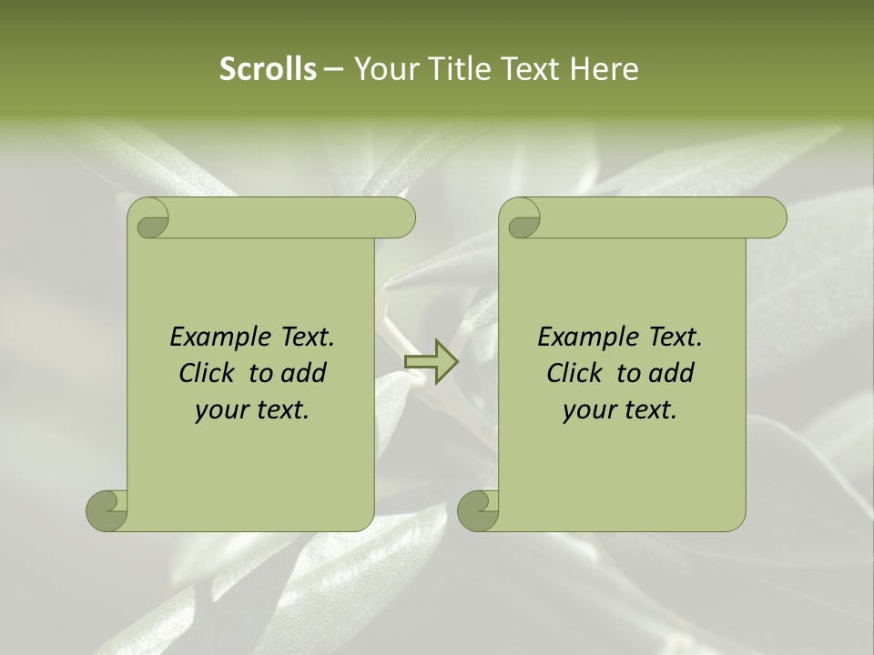A Close Up Of A Plant With Green Leaves PowerPoint Template
