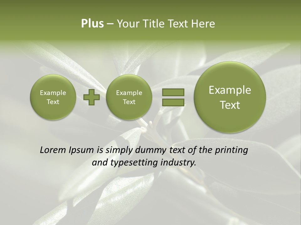 A Close Up Of A Plant With Green Leaves PowerPoint Template