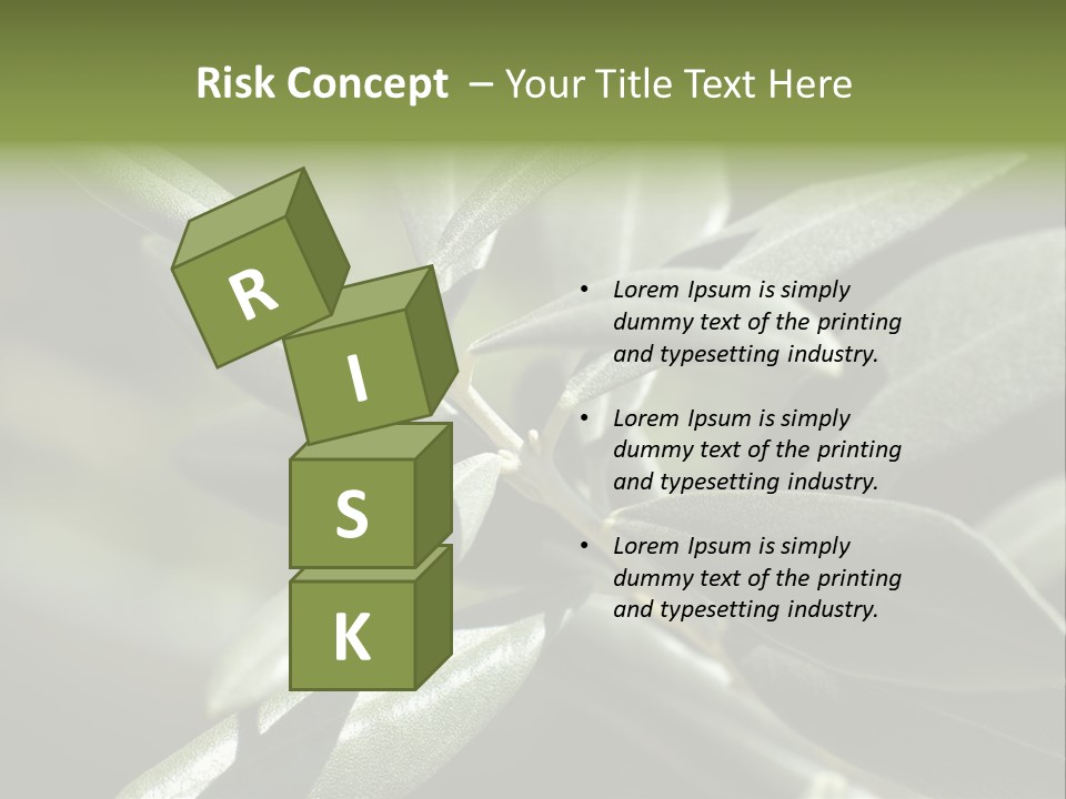 A Close Up Of A Plant With Green Leaves PowerPoint Template