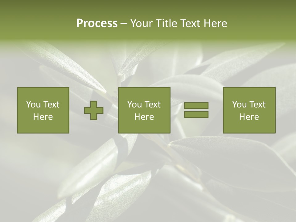 A Close Up Of A Plant With Green Leaves PowerPoint Template