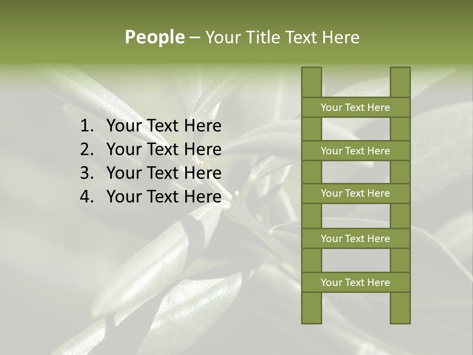 A Close Up Of A Plant With Green Leaves PowerPoint Template