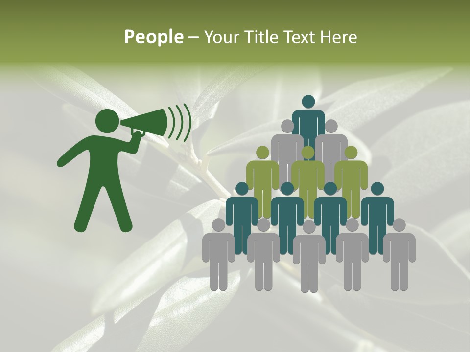 A Close Up Of A Plant With Green Leaves PowerPoint Template