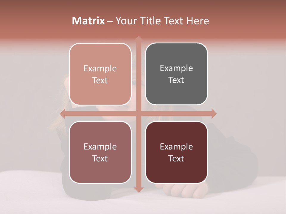 A Portrait Of A Blond 9-Year Old Girl With Downs Syndrome PowerPoint Template