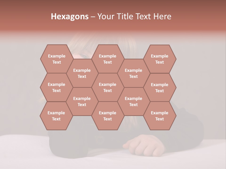 A Portrait Of A Blond 9-Year Old Girl With Downs Syndrome PowerPoint Template