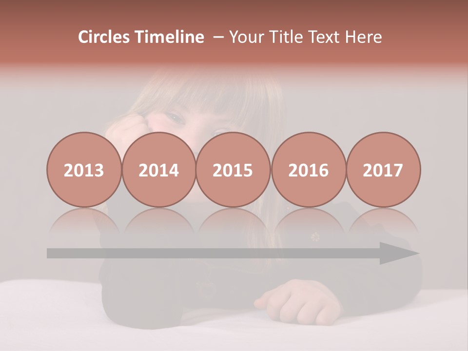 A Portrait Of A Blond 9-Year Old Girl With Downs Syndrome PowerPoint Template