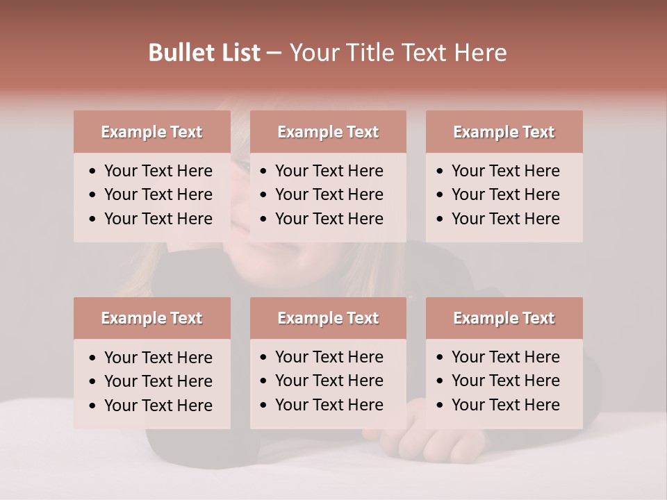 A Portrait Of A Blond 9-Year Old Girl With Downs Syndrome PowerPoint Template