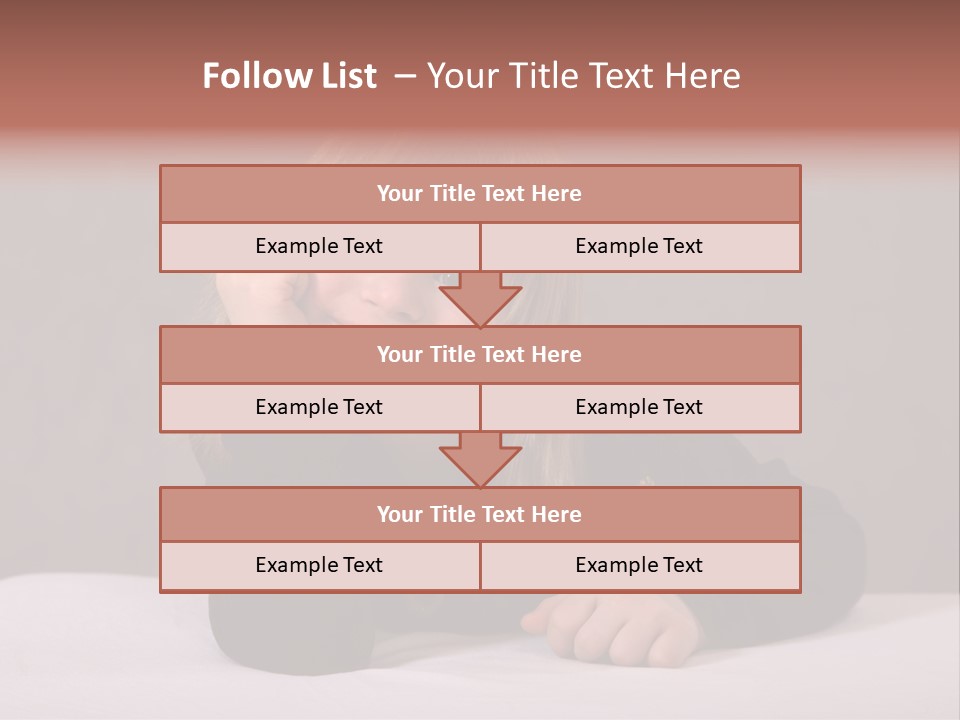 A Portrait Of A Blond 9-Year Old Girl With Downs Syndrome PowerPoint Template