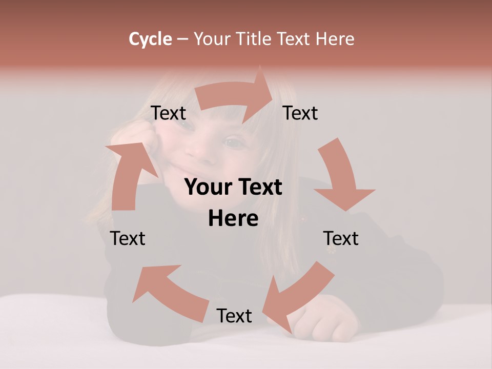 A Portrait Of A Blond 9-Year Old Girl With Downs Syndrome PowerPoint Template