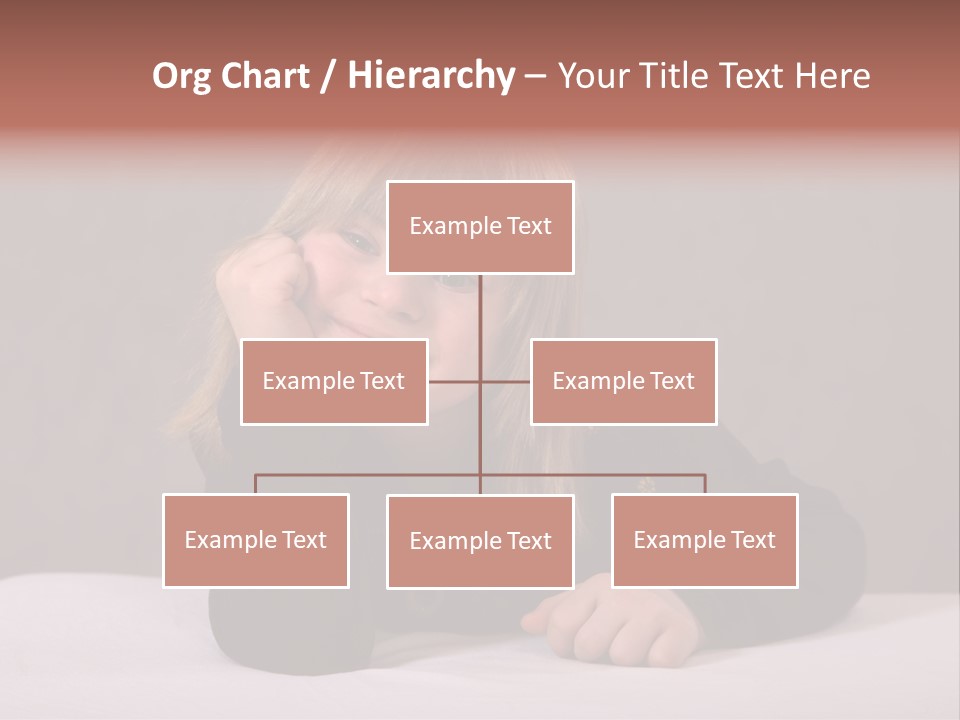 A Portrait Of A Blond 9-Year Old Girl With Downs Syndrome PowerPoint Template