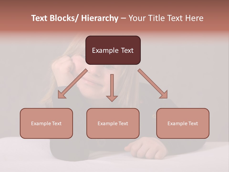 A Portrait Of A Blond 9-Year Old Girl With Downs Syndrome PowerPoint Template