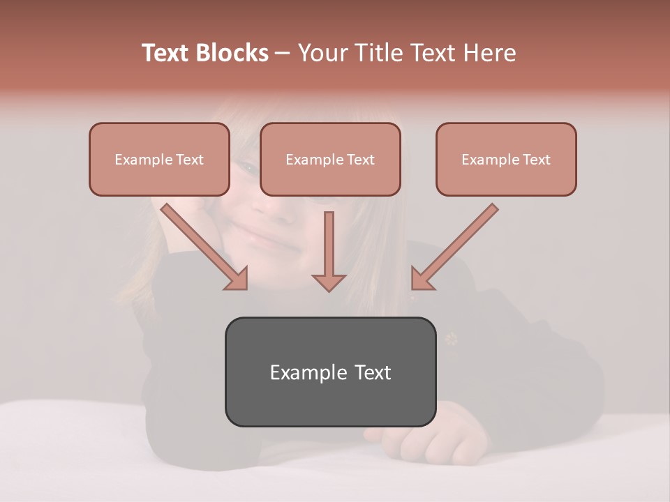 A Portrait Of A Blond 9-Year Old Girl With Downs Syndrome PowerPoint Template