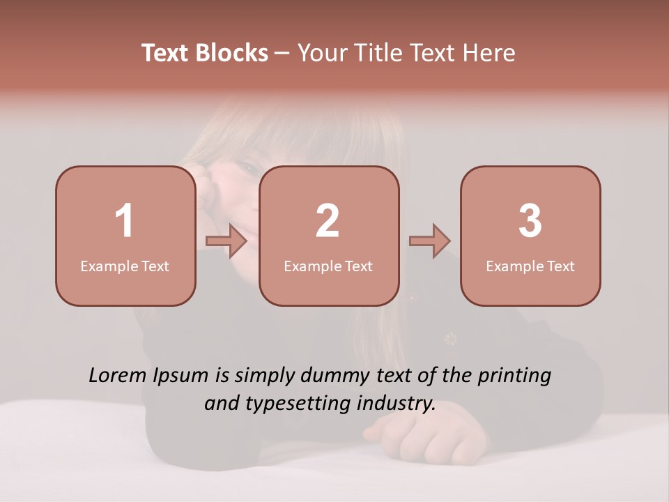 A Portrait Of A Blond 9-Year Old Girl With Downs Syndrome PowerPoint Template