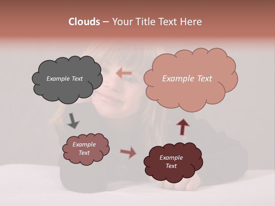 A Portrait Of A Blond 9-Year Old Girl With Downs Syndrome PowerPoint Template