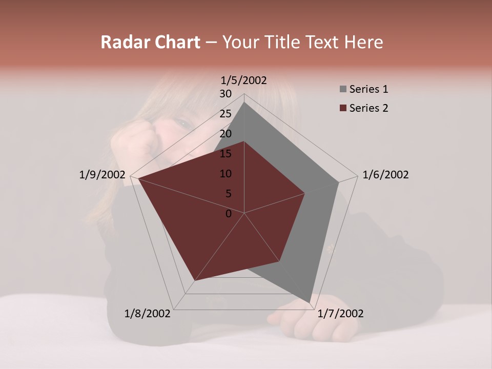 A Portrait Of A Blond 9-Year Old Girl With Downs Syndrome PowerPoint Template