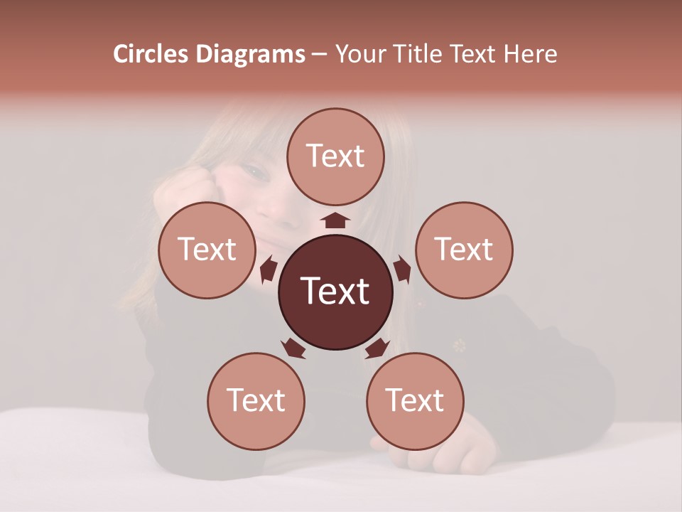 A Portrait Of A Blond 9-Year Old Girl With Downs Syndrome PowerPoint Template