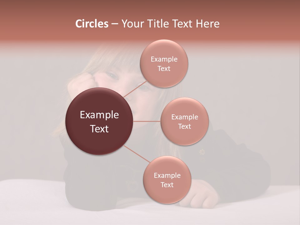 A Portrait Of A Blond 9-Year Old Girl With Downs Syndrome PowerPoint Template