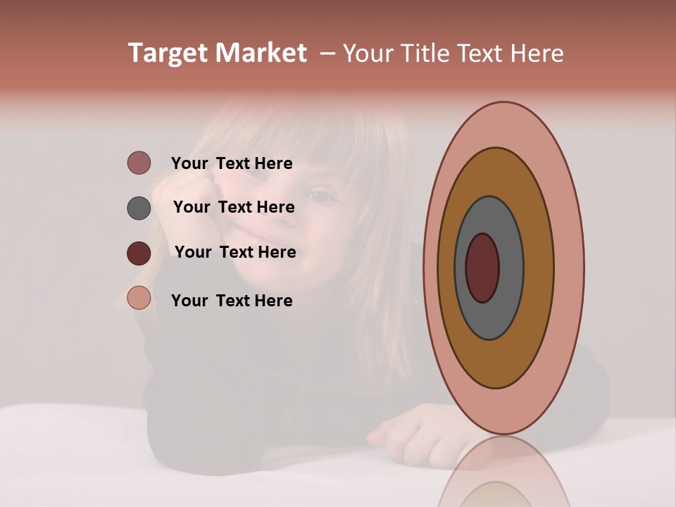 A Portrait Of A Blond 9-Year Old Girl With Downs Syndrome PowerPoint Template