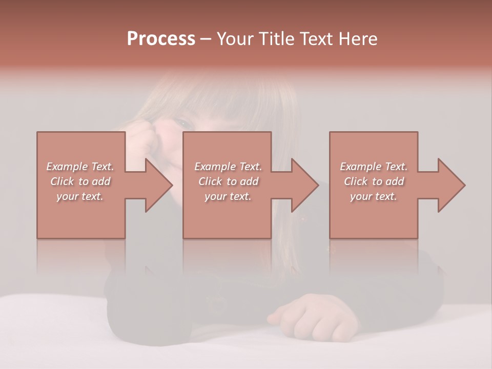 A Portrait Of A Blond 9-Year Old Girl With Downs Syndrome PowerPoint Template