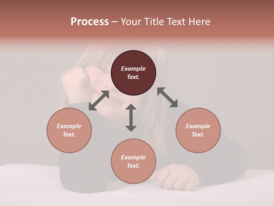 A Portrait Of A Blond 9-Year Old Girl With Downs Syndrome PowerPoint Template