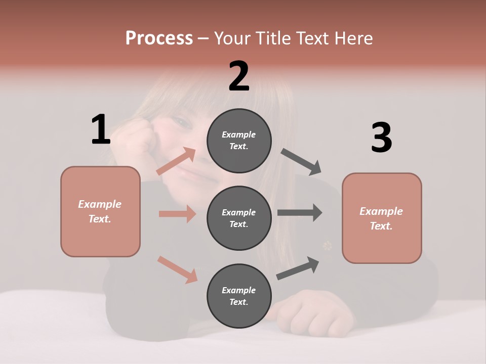 A Portrait Of A Blond 9-Year Old Girl With Downs Syndrome PowerPoint Template