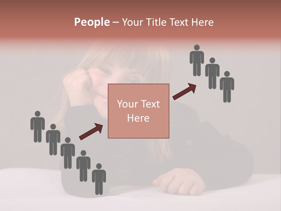 A Portrait Of A Blond 9-Year Old Girl With Downs Syndrome PowerPoint Template