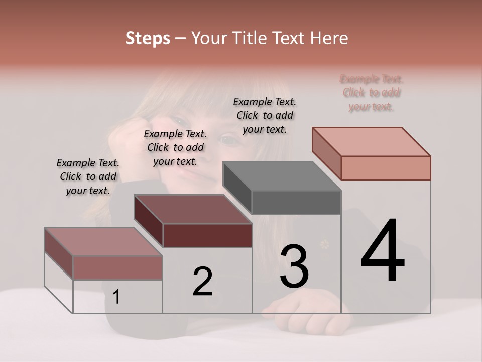 A Portrait Of A Blond 9-Year Old Girl With Downs Syndrome PowerPoint Template