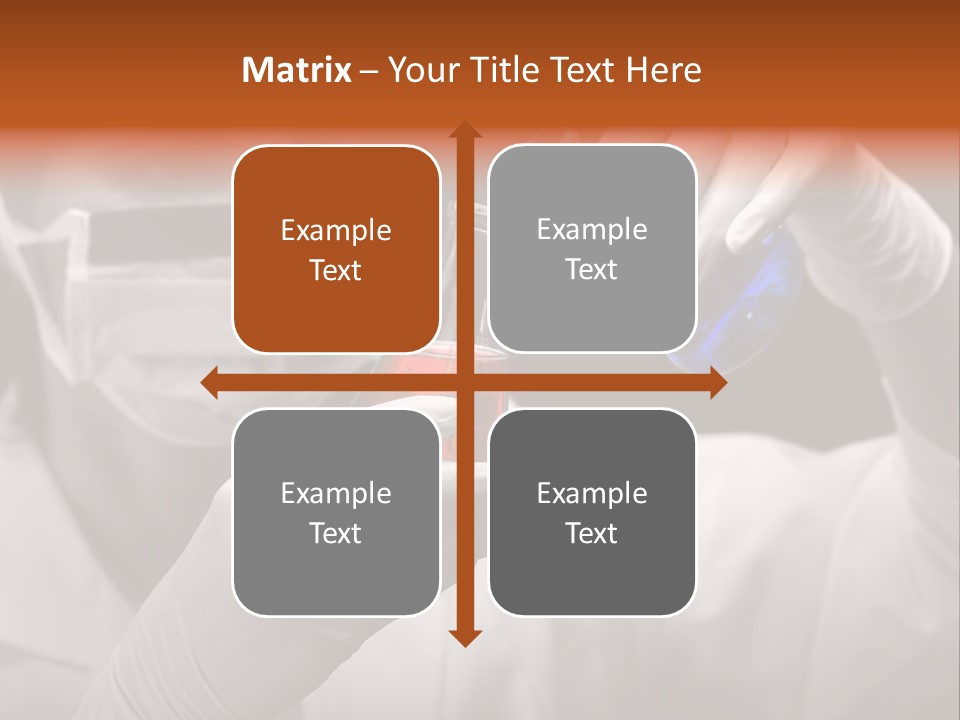 Chemistry - Lab Worker PowerPoint Template