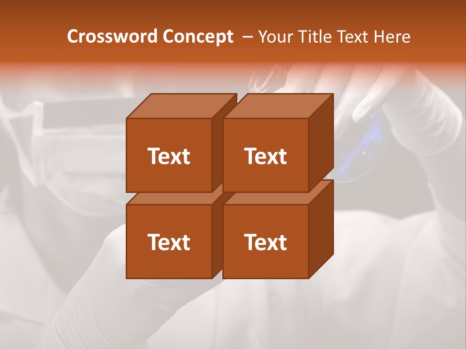 Chemistry - Lab Worker PowerPoint Template