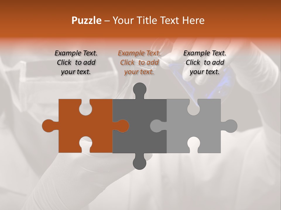 Chemistry - Lab Worker PowerPoint Template