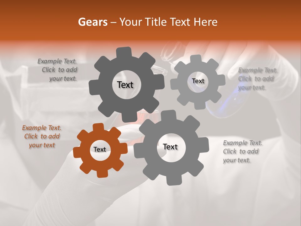 Chemistry - Lab Worker PowerPoint Template