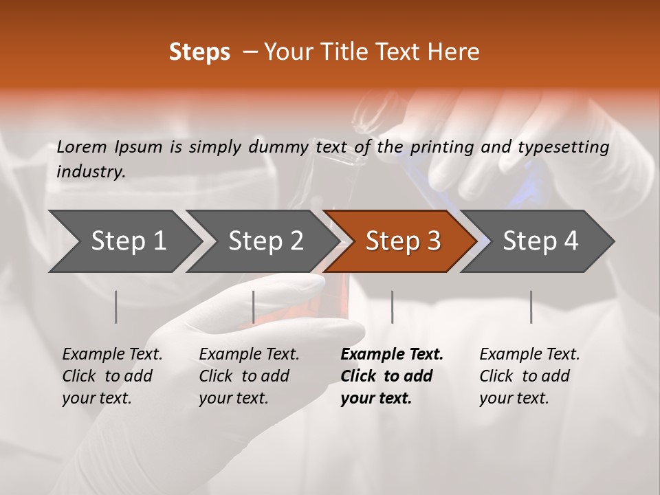 Chemistry - Lab Worker PowerPoint Template