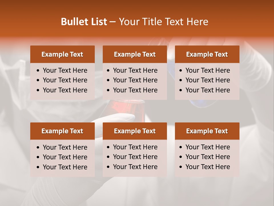 Chemistry - Lab Worker PowerPoint Template