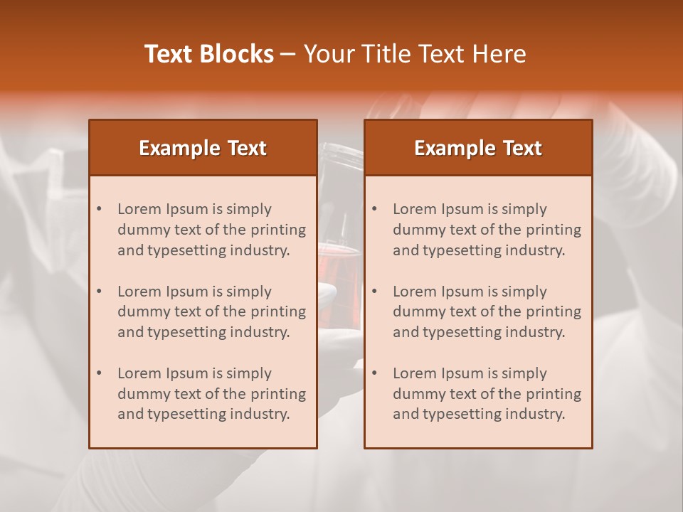 Chemistry - Lab Worker PowerPoint Template