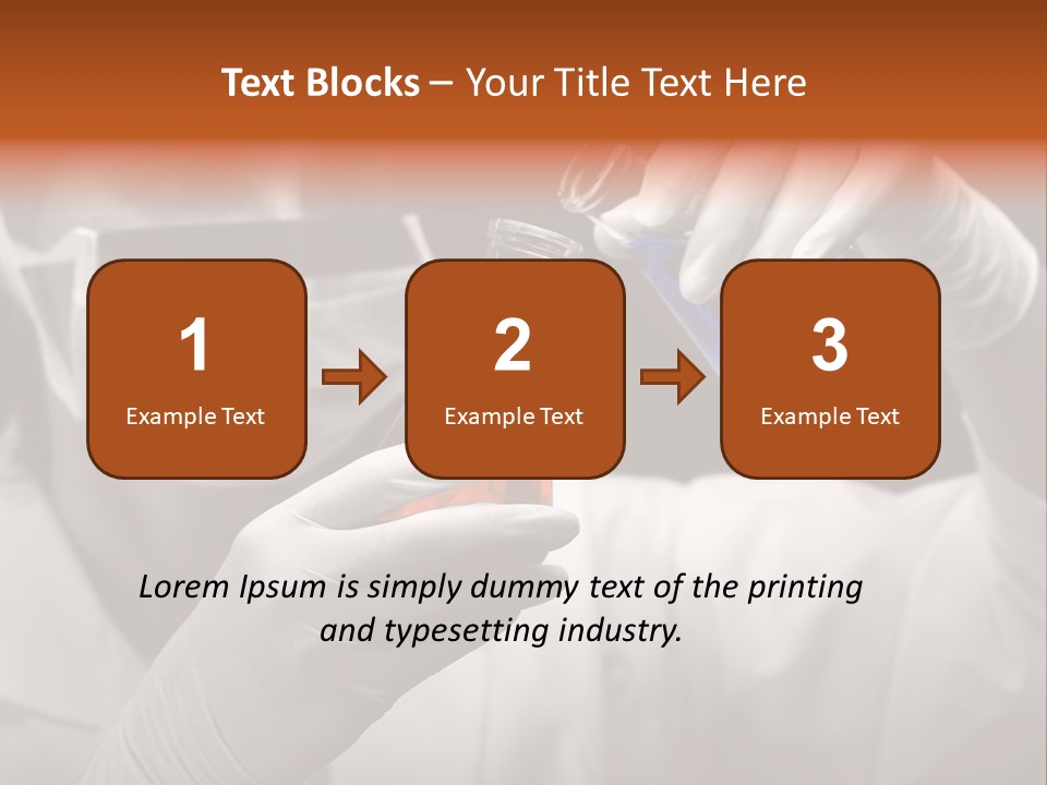 Chemistry - Lab Worker PowerPoint Template
