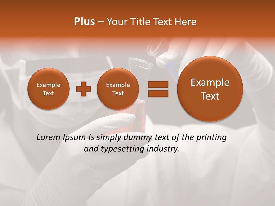 Chemistry - Lab Worker PowerPoint Template