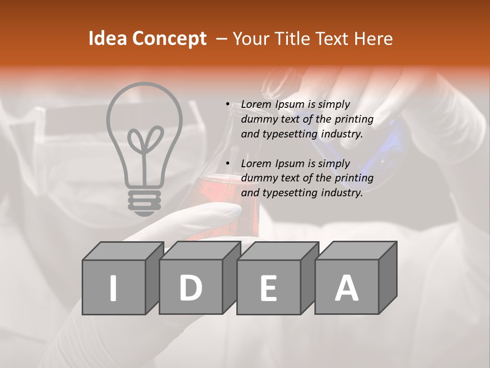 Chemistry - Lab Worker PowerPoint Template
