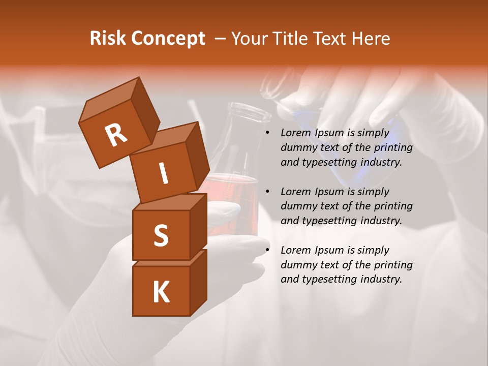 Chemistry - Lab Worker PowerPoint Template