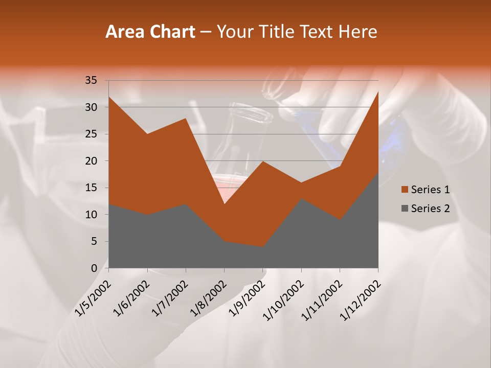 Chemistry - Lab Worker PowerPoint Template