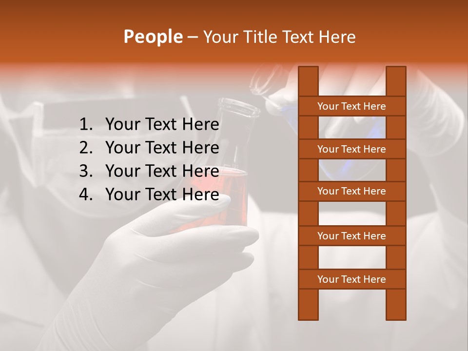 Chemistry - Lab Worker PowerPoint Template