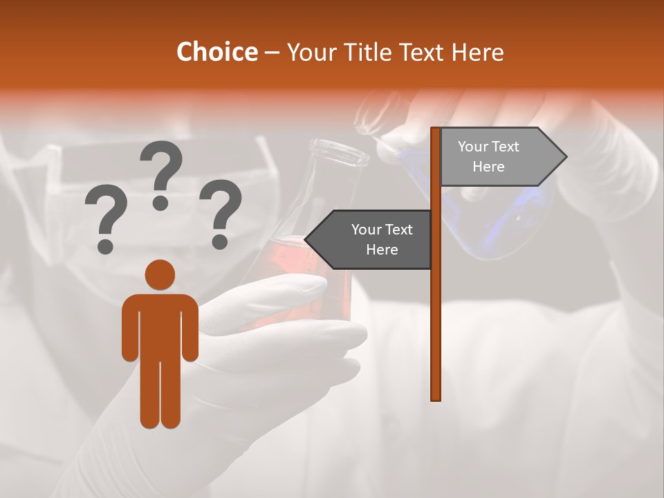 Chemistry - Lab Worker PowerPoint Template