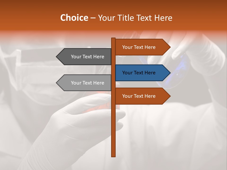 Chemistry - Lab Worker PowerPoint Template